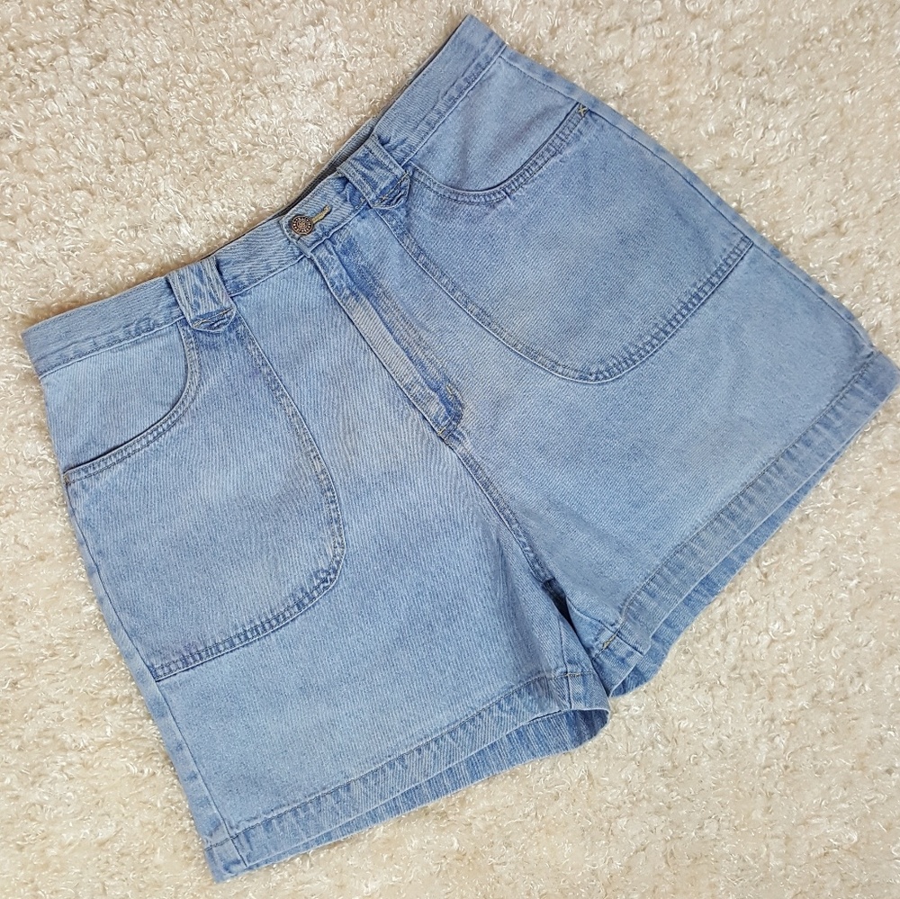 Vintage Bill Blass High Waist Denim Mom Shorts